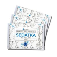 HYGSET jednorazové papierové sedátka na WC, splachovateľné, 10 ks