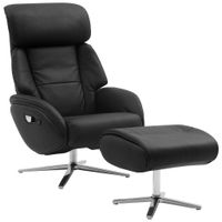 Livetastic MASÁŽNE KRESLO, textil, koža, čierna