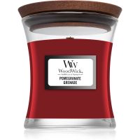 Woodwick Pomegranate lumânare parfumată cu fitil din lemn 85 g