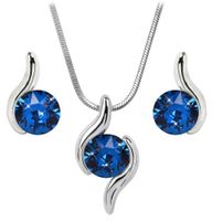 Levien Slušivá sada náhrdelníku a náušnic Chaton Wave Capri Blue