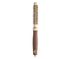 Okrúhla fúkacia kefa na vlasy Olivia Garden Expert Blowout Shine Gold  a  Brown - 15 mm (ID2046) + darček zadarmo