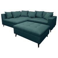 MID.YOU ROHOVÁ SEDAČKA, textil, petrolej