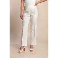 Elegante Hose In Großen Größen, Creme