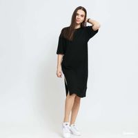 Sukienka Urban Classics Ladies Organic Oversized Slit Tee Dress Black XS