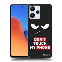 Silikónový čierny obal pre Xiaomi Redmi 12 5G - Angry Eyes - Transparent