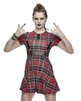 Damen Kleid DEVIL FASHION - Scottish Red 3XL-4XL