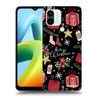 Silikónový čierny obal pre Xiaomi Redmi A2 - Christmas
