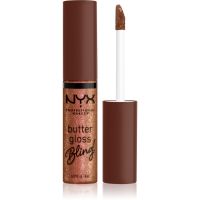 NYX Professional Makeup Butter Gloss Bling Lipgloss glitzernd Farbton 08 HU$TLA 8 ml