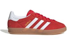 adidas Gazelle Indoor J Děti - Tenisky adidas Originals - Červená - JS3801-5.5 - Size: 5.5