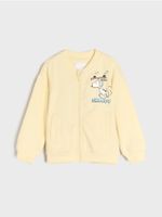 Sinsay - Rozpinana bluza Peanuts - kremowy