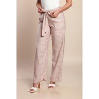 Lange Hose Mit Gürtel, Hellrosa
