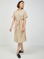 Pieces Olivia Kleid Beige