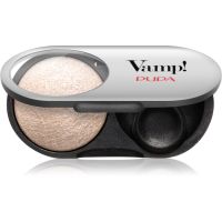 PUPA Milano Vamp! Radiant Baked Eyeshadow langanhaltender, schimmernder Lidschatten Farbton 201 - Sparkling Gold 1 g