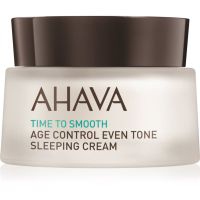 AHAVA Time To Smooth aufhellende Nachtcreme gegen die ersten Anzeichen von Hautalterung 50 ml