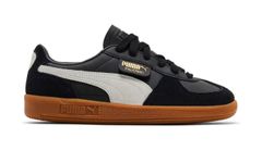 Puma Palermo Lth Jr 3.5 - Detské - Tenisky Puma - Čierne - 397275-03 - Veľkosť: 37.5