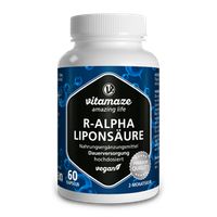 Vitamaze R-Alpha-Liponsäure hochdosiert, 200 mg je Kapsel, vegan, 2 Monatskur, natürliche Form der Thioctsäure, Made in Deutschland | Sensilab