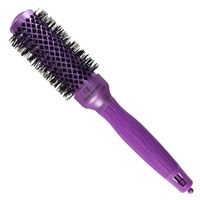 Kefa s nylonovými štetinami Olivia Garden NanoThermic Thermal Violet Valentine - 34 mm (VIO-34) + darček zadarmo
