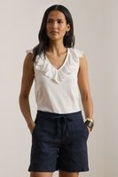 Lauren Ralph Lauren blúzka s volánom dámska bavlnená