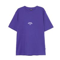 Cropp - Majica z napisom - indigo
