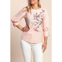 Bluza S 3/4 Rukavima, Svijetlo Roza