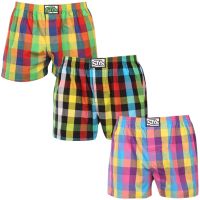 3PACK pánské trenky Styx klasická guma vícebarevné (3A010406) XXL
