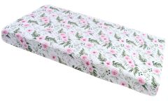 Medi Partners Fitted sheet for bed 120x60 – cotton – Pink flowers