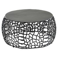 MID.YOU KONFERENČNÝ STOLÍK, čierna, kov, 66/66/30 cm