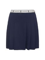 Logo Tape Nylon Golf Pleated Mini Skirt