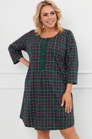 Noční košile Italian Fashion Foggia - bavlna Tmavě zelená XL