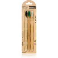 SOFTdent Bamboo Ultra Soft - 3 pack зубна щітка бамбукова 3 кс