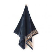 Zwoltex Unisex's Towel Gnom Navy Blue