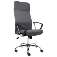 Carryhome OTOČNÁ STOLIČKA, sivá, chrómová