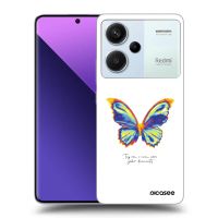 Silikónový čierny obal pre Xiaomi Redmi Note 13 Pro+ 5G - Diamanty White