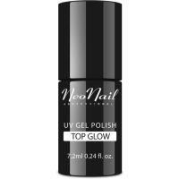 NEONAIL Top Glow gel nadlak za nohte odtenek Glow Silver 7,2 ml