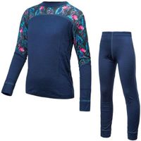 Sensor MERINO IMPRESS SET Детско функционално бельо, синьо, размер