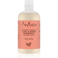 Shea Moisture Coconut & Hibiscus hidratáló sampon hullámos és göndör hajra 384 ml