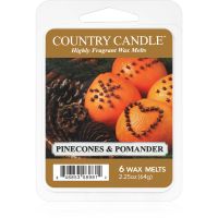 Country Candle Pinecone & Pomander vosek za aroma lučko 64 g