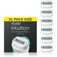 Wilkinson Sword Intuition 2in1 Soap & Shave Sensitive náhradné žiletky 6 ks