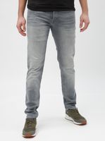 Light Grey Slim Fit Jeans with Embroidered Effect Jack & Jones Glenn - Men