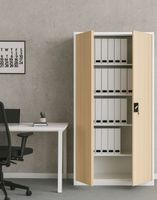 Kovová kancelářská skříň na dokumenty na klíč Geneva Wood