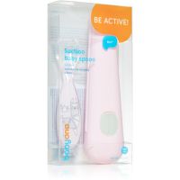 BabyOno Be Active Suction Baby Spoon žlička Pink 6 m+ 1 kos