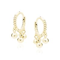 Olivie Strieborné náušnice Jazmína GOLD 7306