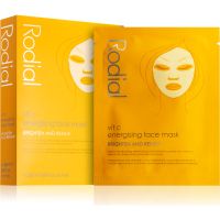 Rodial Vit C Energising Face Mask plátenná maska pre rozjasnenie a vitalitu pleti s vitamínom C 4 x 20 ml