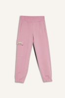 DEFACTO Girls Cargo Pocket Elastic Waist Leg Jogger Sweatpants