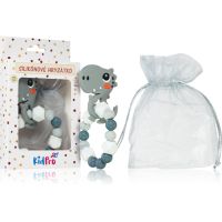 KidPro Teether Dino grizalo Grey 1 kos