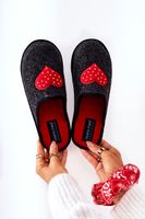 Household slippers Panto Fino II267009 Black-Red