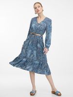 Orsay Blue Women's Patterned Midishats - Women
