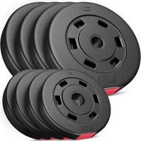 Kunststoff  Hantelscheiben-Set 30 kg  4 x 2,5 kg; 4 x 5 kg