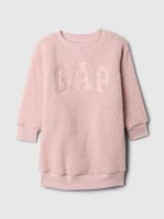 GAP Baby sherpa sweatshirt dress with logo - Girls