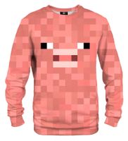 Mr. GUGU & Miss GO Unisex's Pixel Pig Sweater S-Pc2355